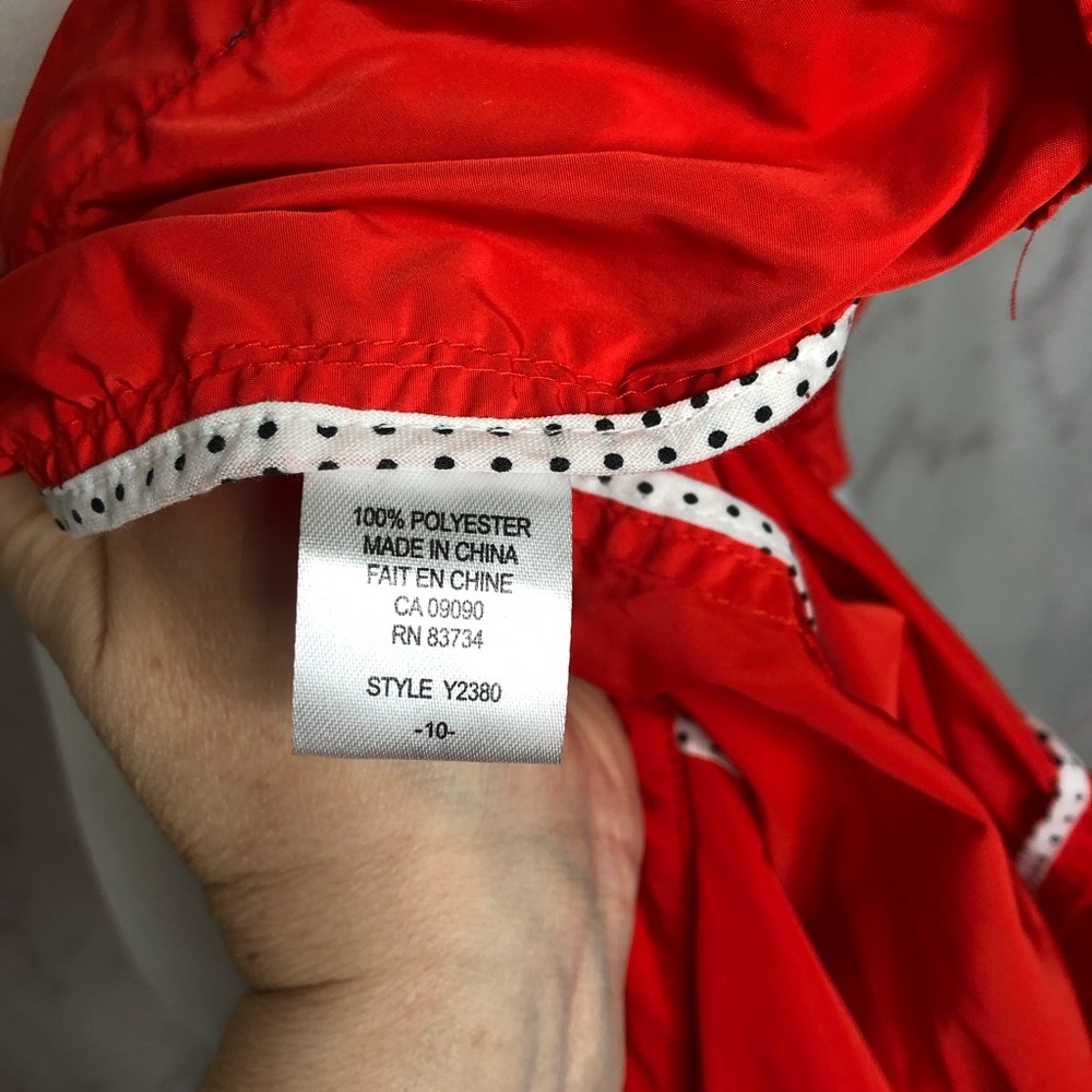 Linea Domani Tomato Red Snap Button Ruched Jacket 10 - Picture 5 of 5